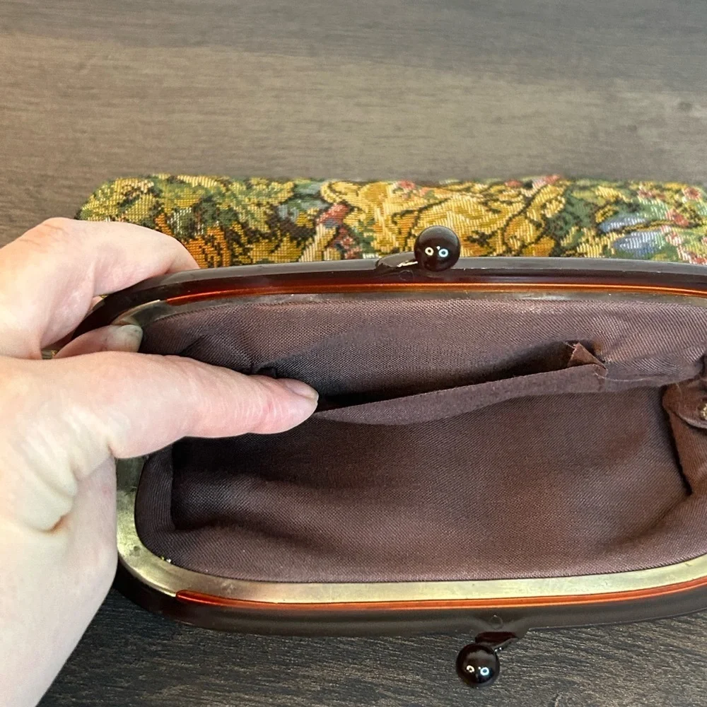 Vintage Victorian Tapestry Clutch